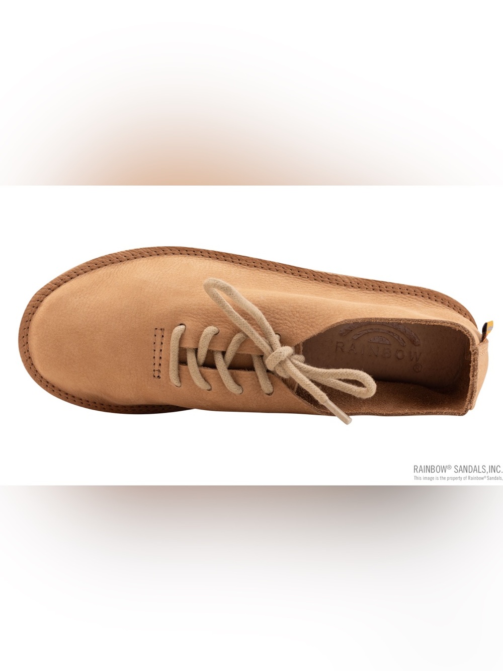 Rainbow Women's Single Layer Milled Leather Mocca Shoe size 10 sierra brown EUC